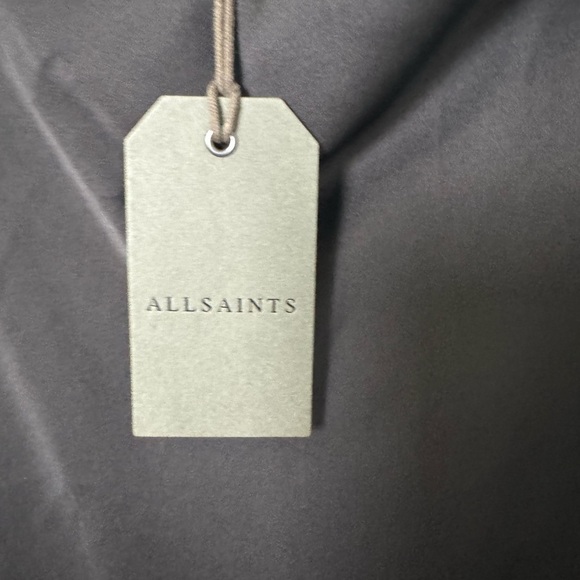 NWT AllSaints Hadley Slipdress in‎ Black Satin Size 10 - Picture 14 of 16